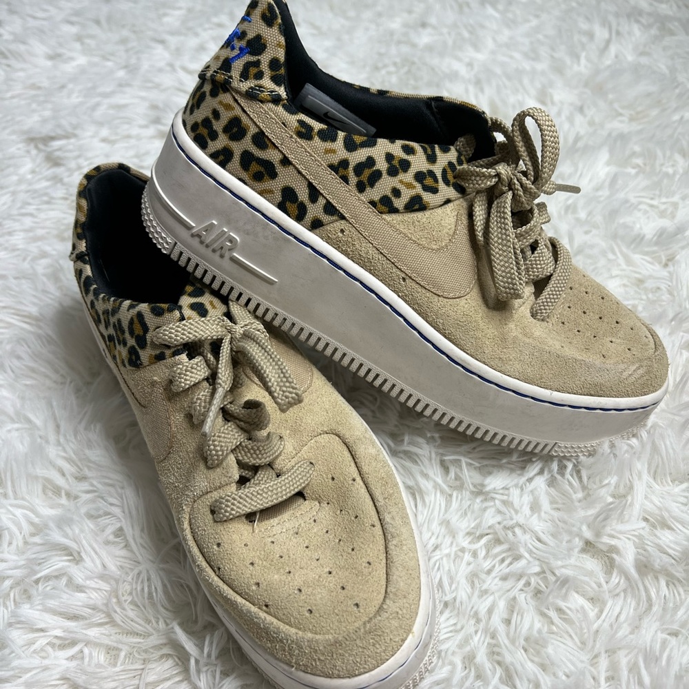 Nike Air Force 1 Leopard & Tan Size 6.5W